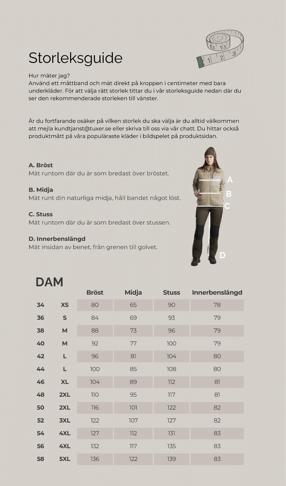 Storleksguide